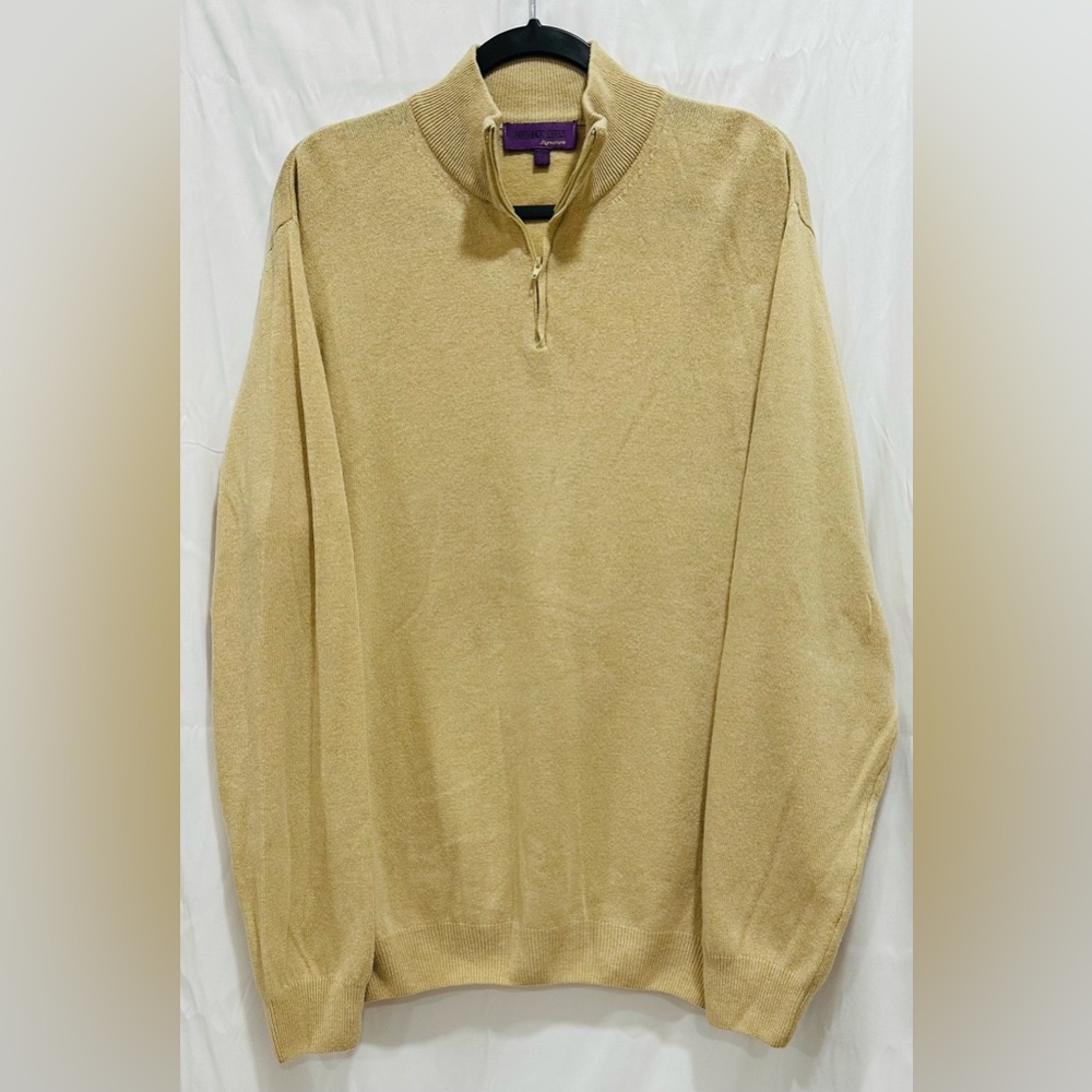 Earvin Magic Johnson Signature Sweater Size‎ L Made In Italy Wool Bland